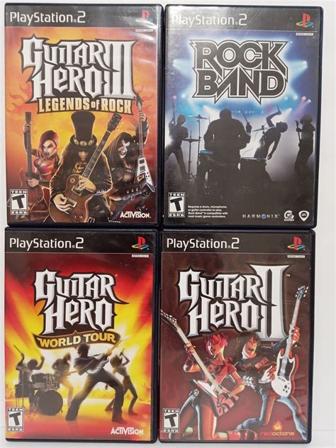 Guitar Hero Rock Band Playstation 2 Games Legends Of Rock Etsy