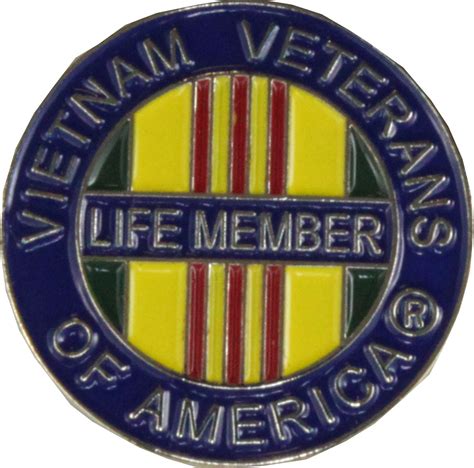 Vietnam Veterans Of America VVA Life Member Lapel Pin