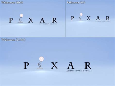 Pixar Logo Remake Aspect Ratio Comparison By Luxoveggiedude9302 On