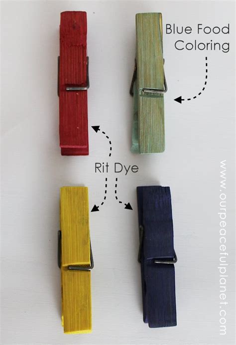 How To Color Clothespins