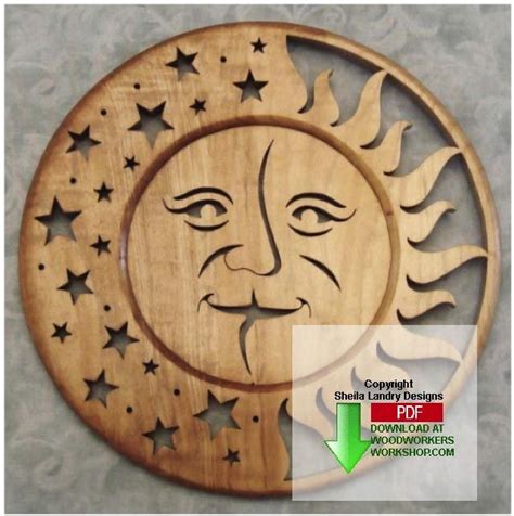 Sun Moon Scrollsaw Pattern Woodworking Plans And Information At