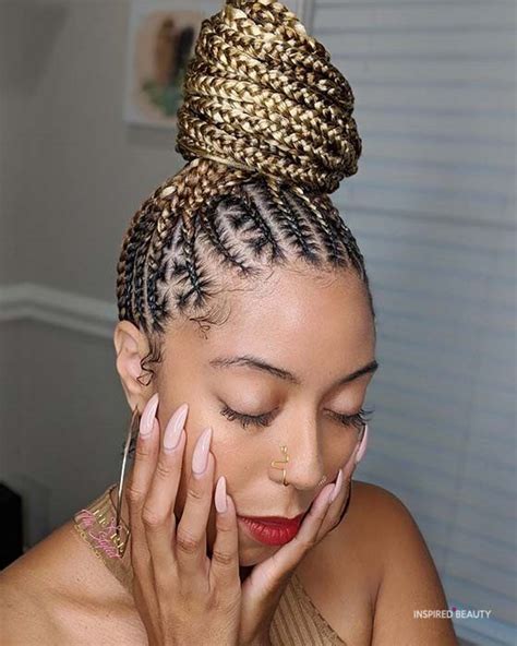 19 Box Braids With Bun Hairstyles Inspired Beauty
