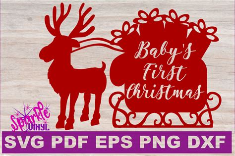 Christmas Reindeer Antlers Clip Art Silhouettes Cut Files For Cricut Eps Svg Pdf Png Dxf