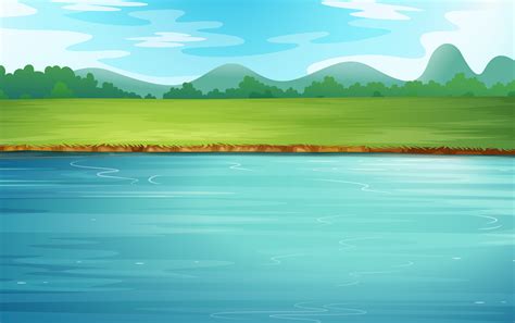 Cartoon River Background