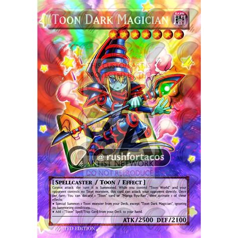 Toon Dark Magician Full Art Orica Custom Yu Gi Oh Card Zabatv