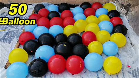 Pop 50 Water Balloons Popping Balloon Slow Motion Youtube