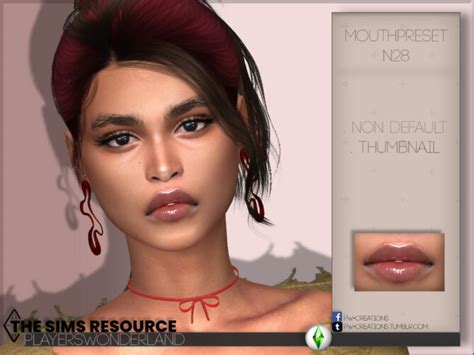 Mouthpreset N28 By Playerswonderland At Tsr Sims 4 Updates