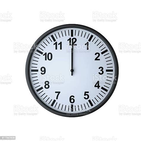 Clock Face Showing Twelve Oclock Stock Photo Download Image Now 12
