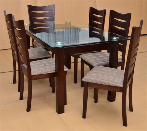 Wooden Dining Table Designs With Glass Top 13554 Furniture Ideas