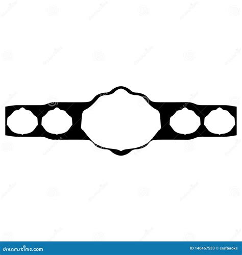 Championship Belt Svg Clipart Cut Files For Silhouette Vector Dxf