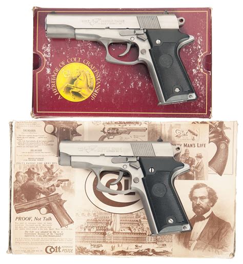 Two Boxed Colt Double Eagle Semi Automatic Pistols Rock Island Auction
