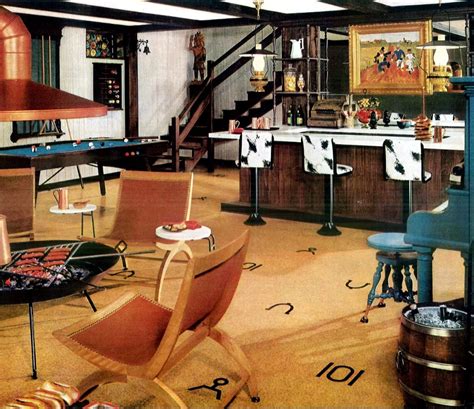 Vintage Basement Decor From The 40s And 50s See 25 Creative Remodels