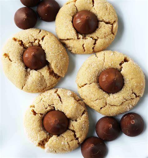 Hershey Kiss Thumbprint Cookies Without Peanut Butter