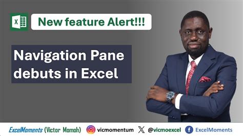 The New Navigation Pane In Excel M365 Youtube