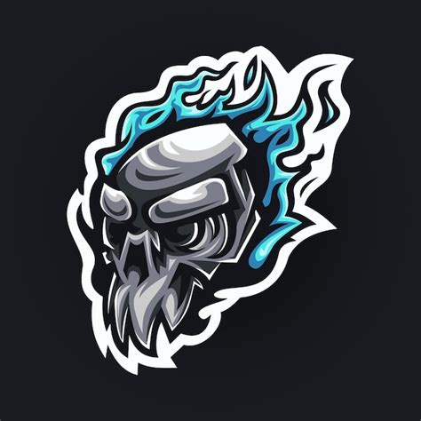 Premium Vector Skull Mascot Logo Design