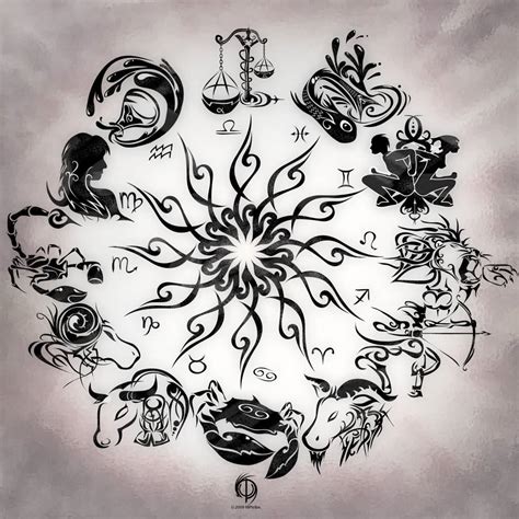 Available in jpeg format for your arts collection. 50+ Zodiac Sign Tattoos Designs