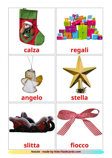 28 Free Christmas Flashcards Pdf Italian Words