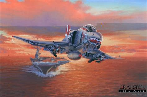 Navy Phantom Airplane Art Military Art Aviation Art
