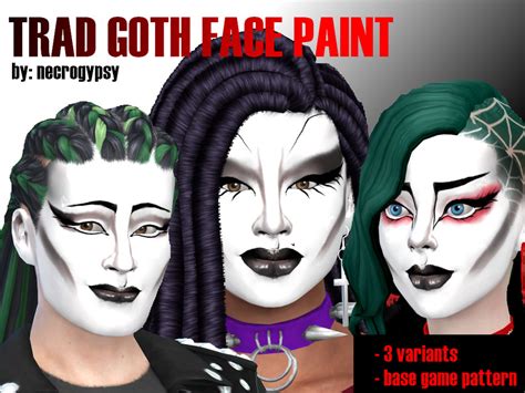 Sims 4 Goth Makeup Cc