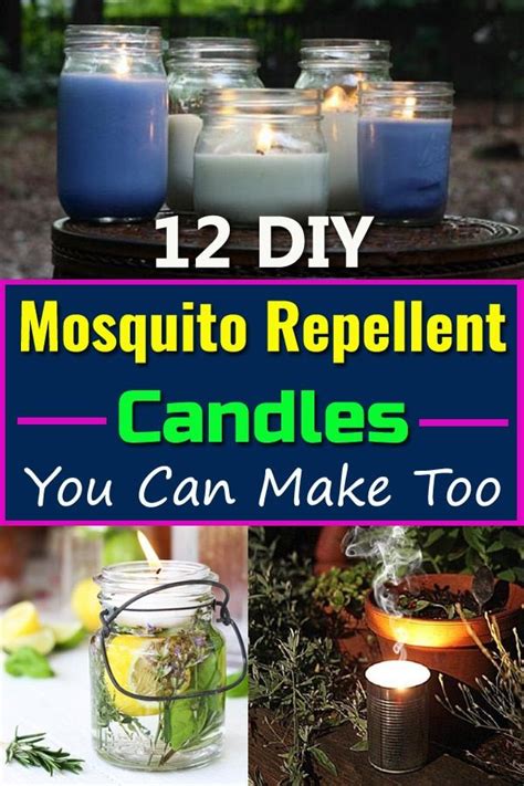12 Diy Mosquito Repellent Candles You Can Make Too Diy Mosquito