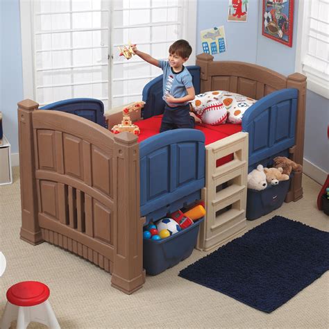 You can also make this taller and add extra rails. Step 2 Boy's Loft & Storage Twin Bed - Baby - Toddler ...