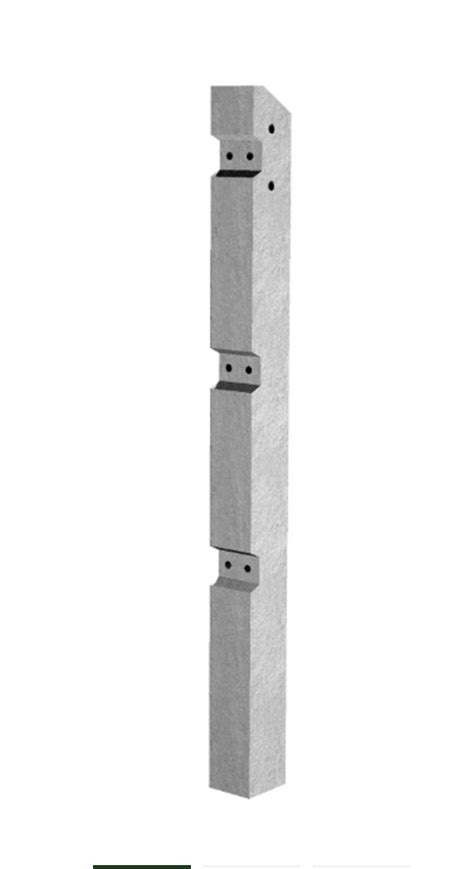 Concrete Fence Post Recessed Intermediate 24m Fast Delivery