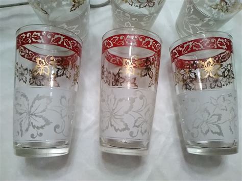 Vintage Hazel Atlas Drinking Glasses Etsy