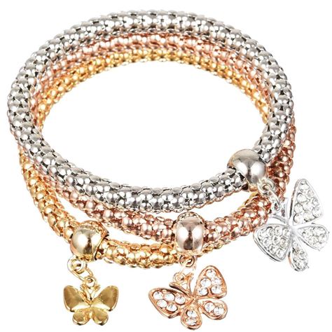 Buy 3pcsset Fashion Jewelry Silver Gold Mix Bracelets Bangles At