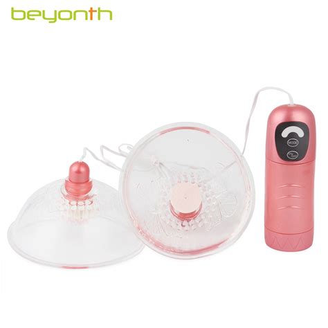 beyonth 7 speed rotating breast enhancement vacuum nipple vibrator bra nipple teasers breast