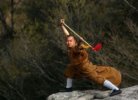 Many Sided China Warrior Monks Of Shaolin Temple