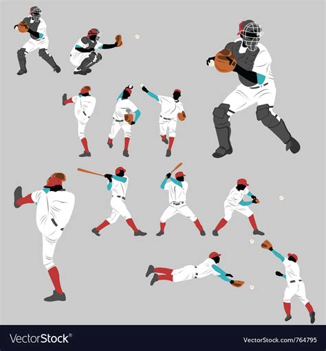 Baseball Pitch Royalty Free Vector Image Vectorstock