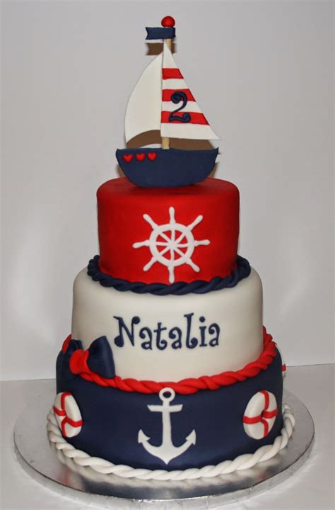 Jacquelines Sweet Shop Nautical Theme Birthday Cake