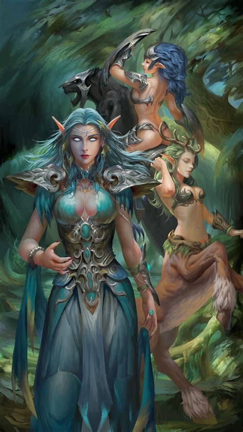 Night Elves Warcraft Art Elf Art Elves Fantasy