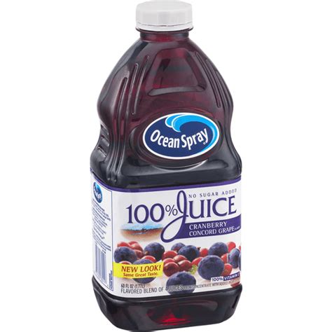 Ocean Spray 100 Juice Cranberry Concord Grape Flavor Shop Bevmo