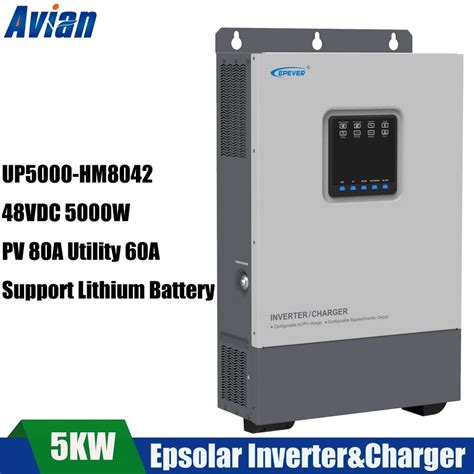Epever 5kw Hybrid Solar Inverter 48vdc Support Lithium Battery Wifi