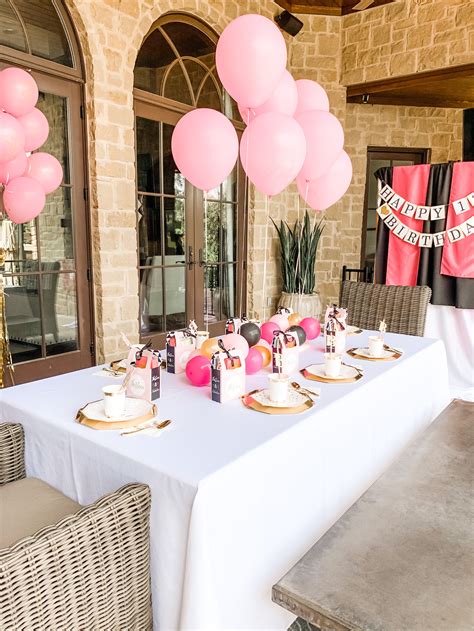 Glamorous Gold Pink And Black Teen Birthday Party Ideas — Mint Event