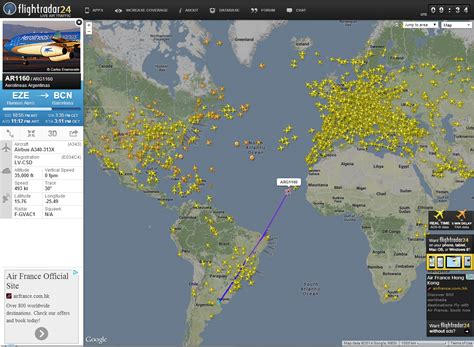 Live Flight Tracker With Map World Map