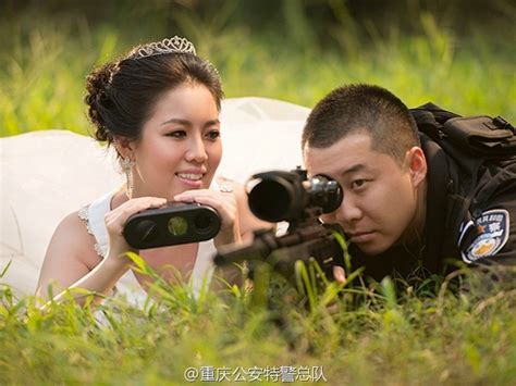 Chinese Swat Officer Unable To Get Time Off 24 Hr Shift To Take Wedding