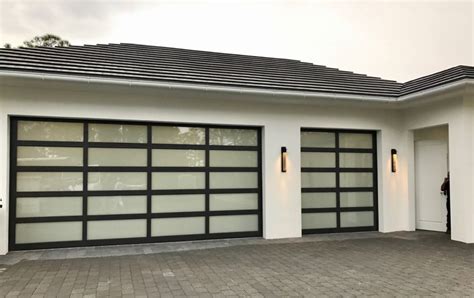 Aluminium With Full Frosted Glass Elite Garage Doors