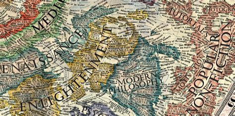 The Map Of Literature Combines Centuries Of Books And Poems In One