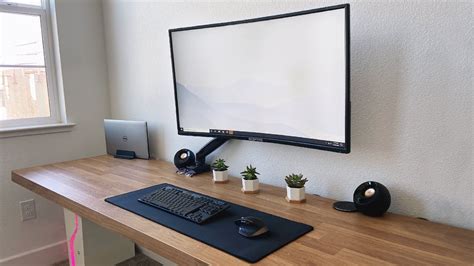 My Ikea Floating Dream Desk Setup Clean And Modern Youtube