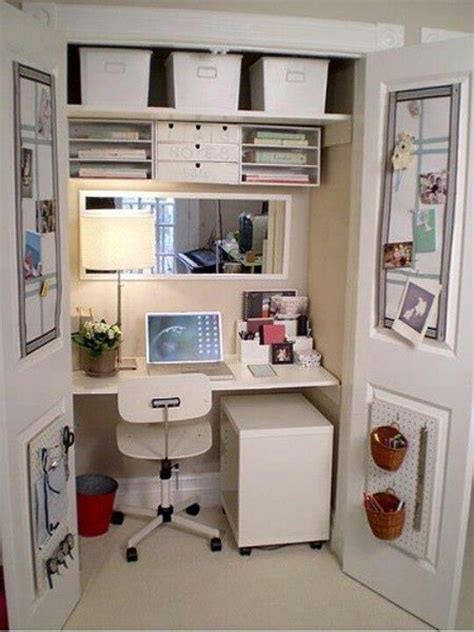 Get Organized In A Small Space With A Cloffice Office Closet Home