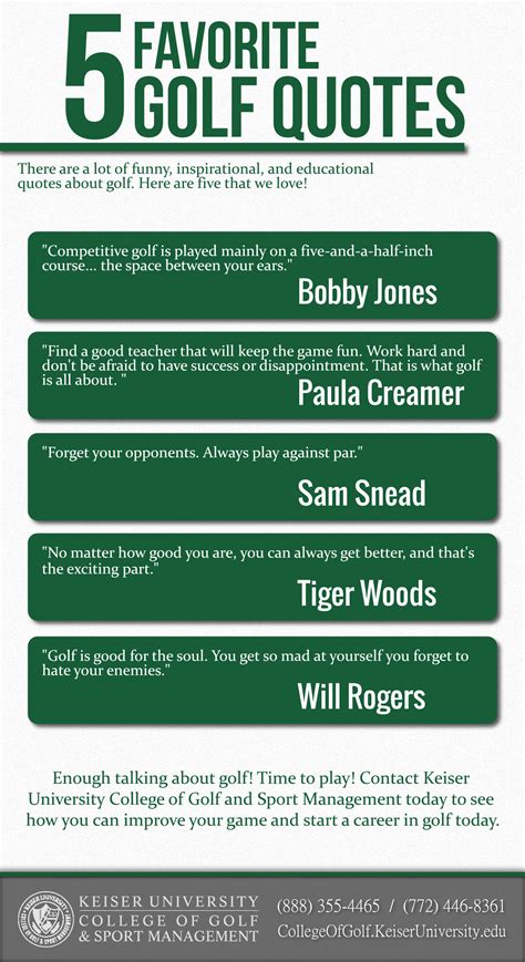 Quotes About Game Of Golf 168 Quotes