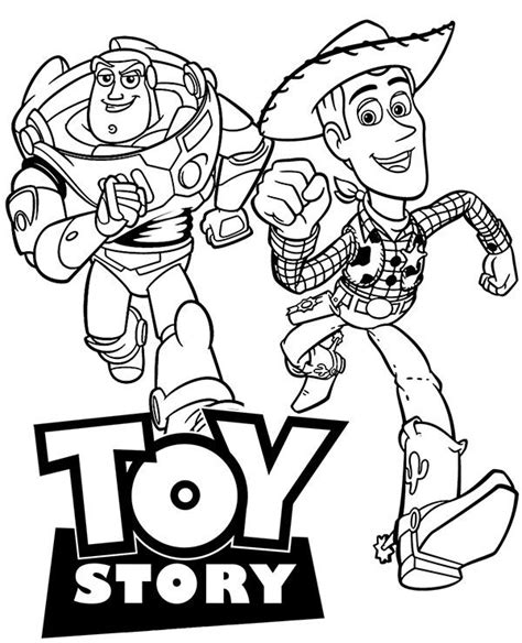 Buzz Lightyear And Woody Coloring Pages