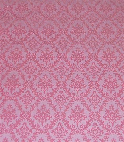 Free Download Vintage 60s Pink Flocked Wallpaper Roll 570x655 For