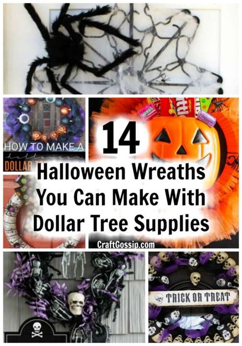 14 Halloween Wreaths You Can Make With Dollar Tree Supplies Home And