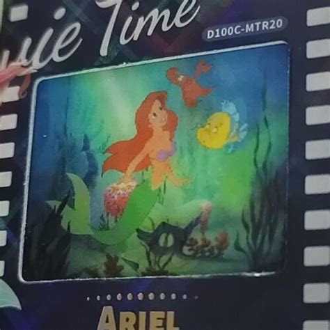 ariel little mermaid card fun disney 100 carnival movie time lenticular 3d trading card singles