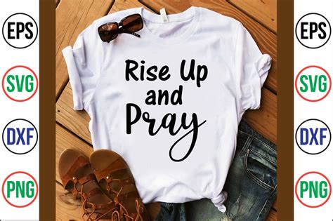 Rise Up And Pray Svg Cut File By Orpitabd Thehungryjpeg