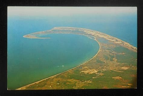 1960s Aerial View Of The Tip Of Cape Cod Ma Barnstable Co Postcard