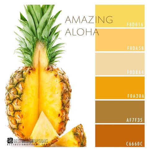 pineapple-color-palette | Summer color palette, Color palette bright, Color palette